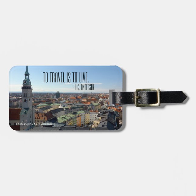 To Travel Luggage Tag (Front Horizontal)