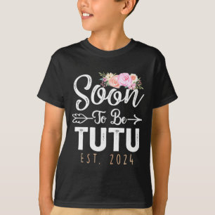 To Tutu 2024 Mothers Day Soon To Be Grandma 2024 T-Shirt