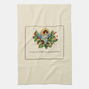 To Wish You a Bright and Joyful Christmas Kitchen Towel