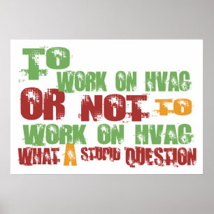 To Work on HVAC Poster