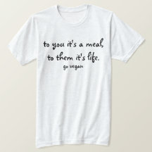 To You It's A Meal, To Them It's Life - Go Vegan