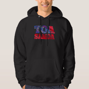 Toa Samoa or Samoan Flag or Rugby Hoodie