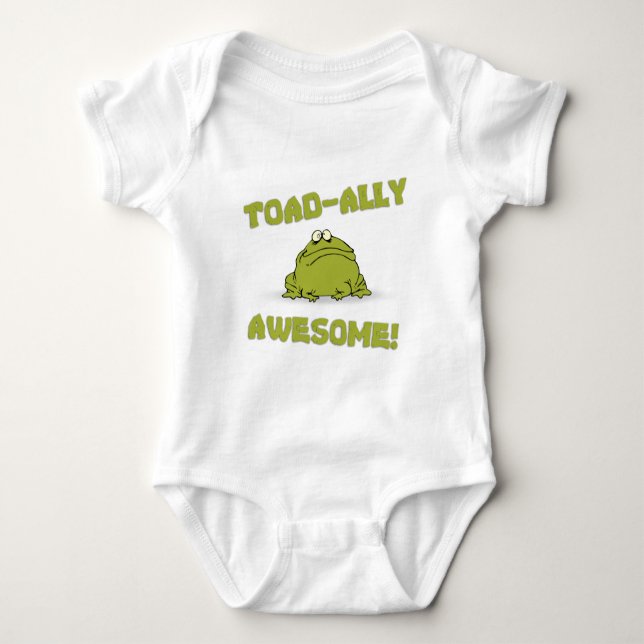 Toad-ally Awesome Baby Bodysuit (Front)