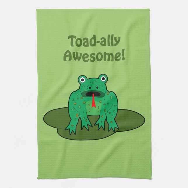 Toad-ally Awesome Kitchen Towel (Vertical)