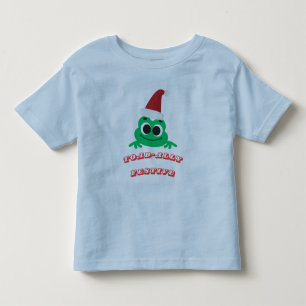 Toad-ally Festive Christmas Frog _ Cute Holiday De Toddler T-shirt