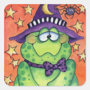 Toad-ally Halloween Square Sticker