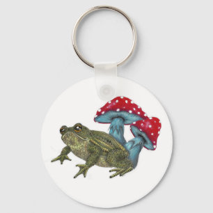 Toad and Toadstool Keychain