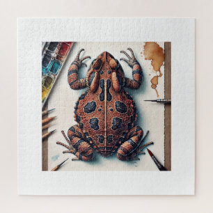 Toad Bug 031024IREF207 - Watercolor Jigsaw Puzzle
