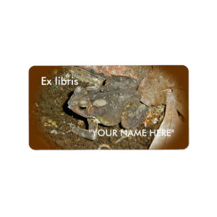 Toad Coordinating Items Ex libris Stickers