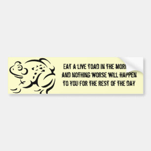 Toad Eater Bumper Sticker