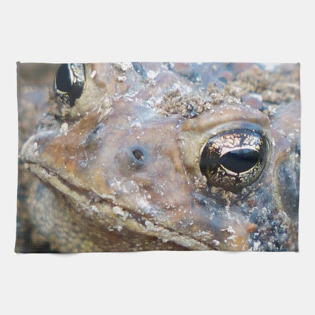 Toad face kitchen towel (Horizontal)