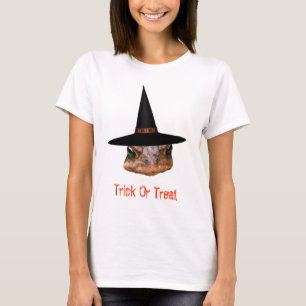 Toad Face Witch Hat Halloween T-Shirt