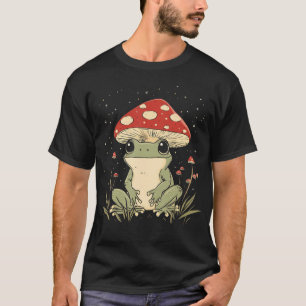 Toad Funny Frog Cute Mushroom Cottagecore T-Shirt