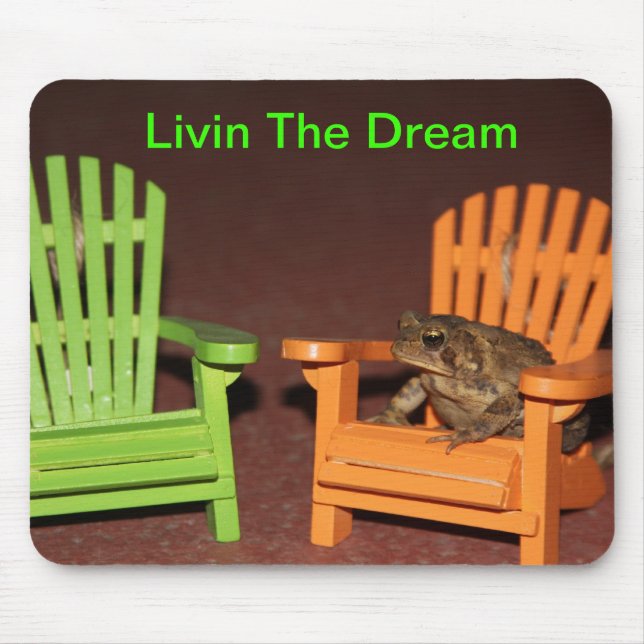 Toad in a Chair Mouse Pad (Front)