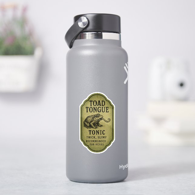 Toad Tongue Tonic - Halloween Apothecary Label (HydroFlask)