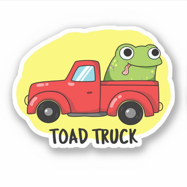 Toad Truck Funny Tow Truck Pun  (Front)