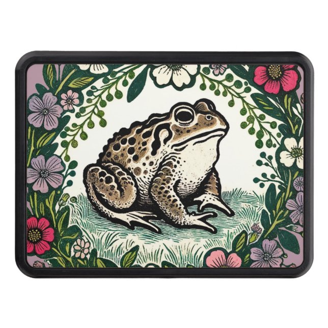Toad Wildflowers                                   Trailer Hitch Cover (Front)