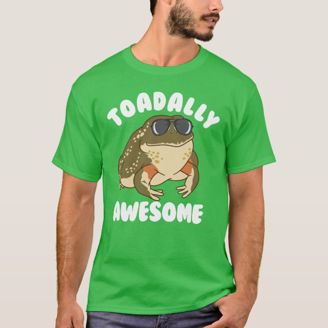 Toadally Awesome Frog Lover Herpetology Frog Toad T-Shirt (Front)