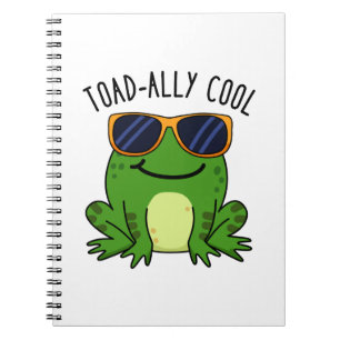 Toadally Cool Cute Toad Pun Notebook