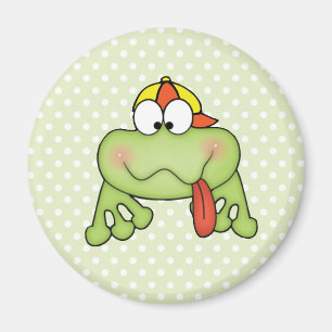 Toadally Cute Boy Frog Magnet