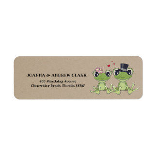 ©Toadally in Love Frog Couple Rustic Wedding