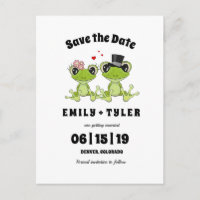Toadally in Love Frog Wedding Save The Date