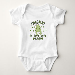 TOADALLY Love Papaw Frog Baby Bodysuit