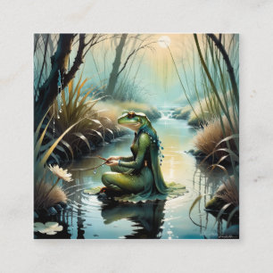 Toadman is a mystery to many. He croaks and whispe Square Business Card