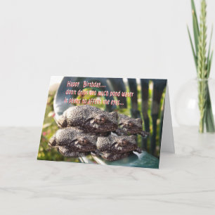 Toads birthday-customize card
