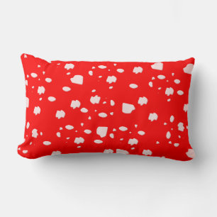 Toadstool art lumbar pillow