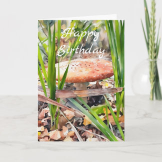 Toadstool Artsy Carte d'anniversaire