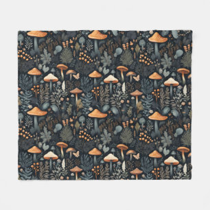 Toadstool Forest  Fleece Blanket