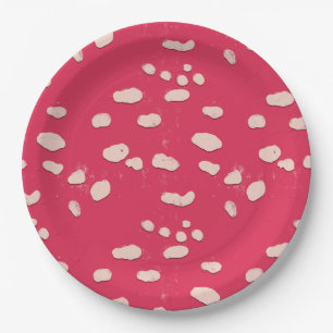 Toadstool Mushroom Texture Party Plate