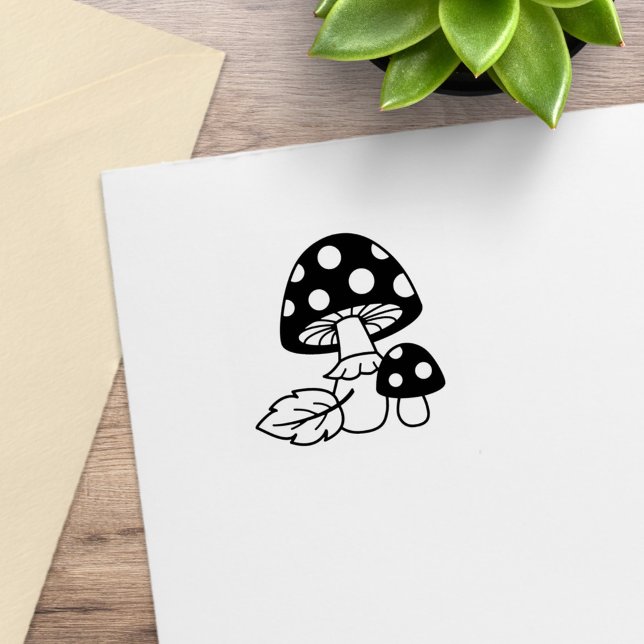 Toadstool Mushrooms 2 Rubber Stamp (Creator Uploaded)
