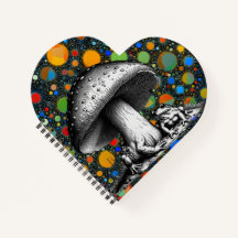 Toadstool Spiral Notebook