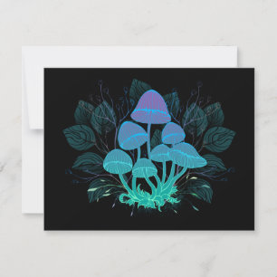 Toadstools in Bushes Advice Card