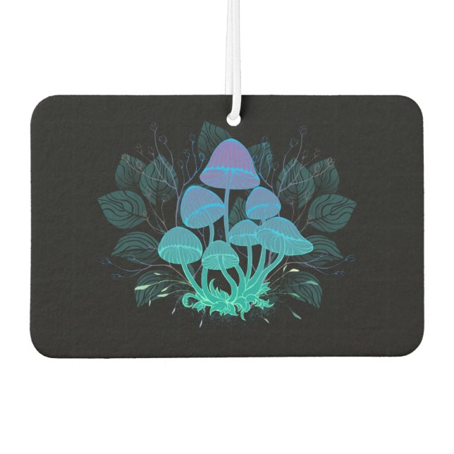 Toadstools in Bushes Air Freshener (Front)