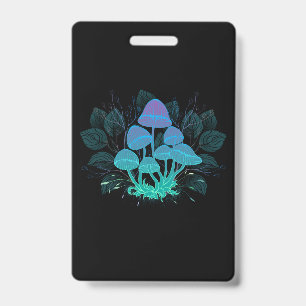 Toadstools in Bushes Badge