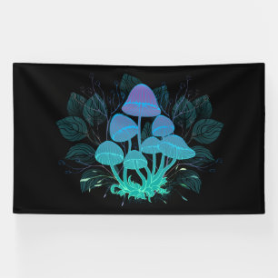 Toadstools in Bushes Banner
