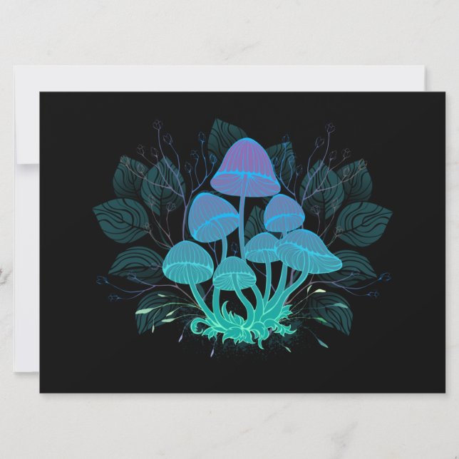 Toadstools in Bushes Card (Front)