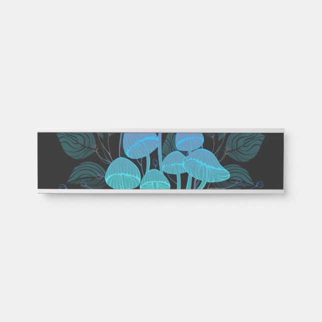Toadstools in Bushes Door Sign (Front)