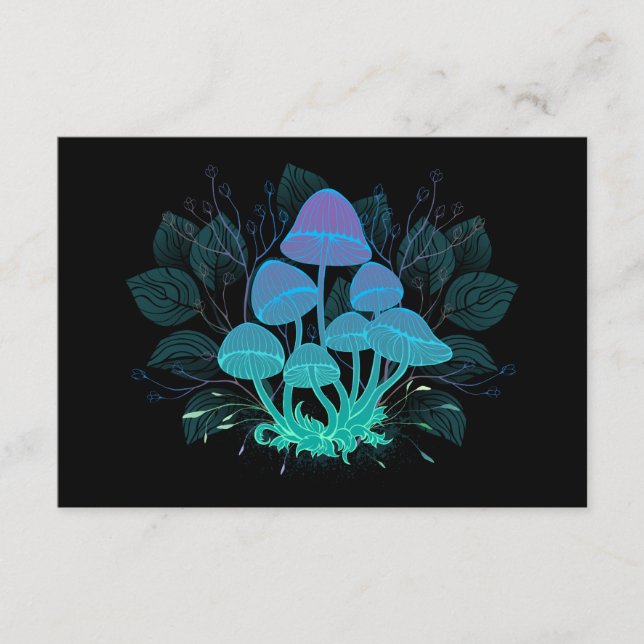 Toadstools in Bushes Enclosure Card (Front)