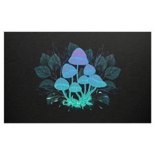 Toadstools in Bushes Fabric
