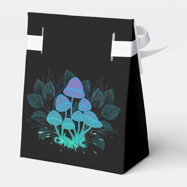 Toadstools in Bushes Favor Box (Back Side)