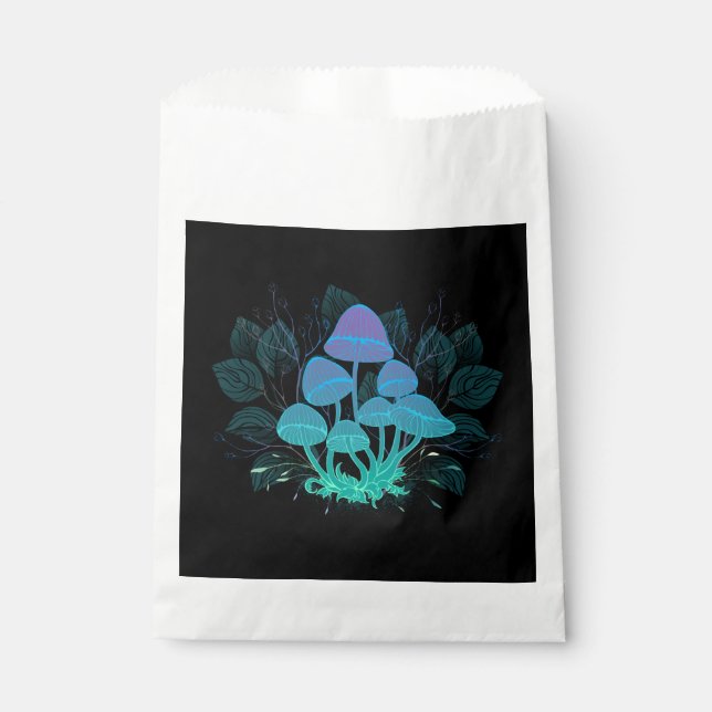 Toadstools in Bushes Favour Bag (Front)