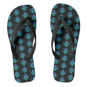 Toadstools in Bushes Flip Flops