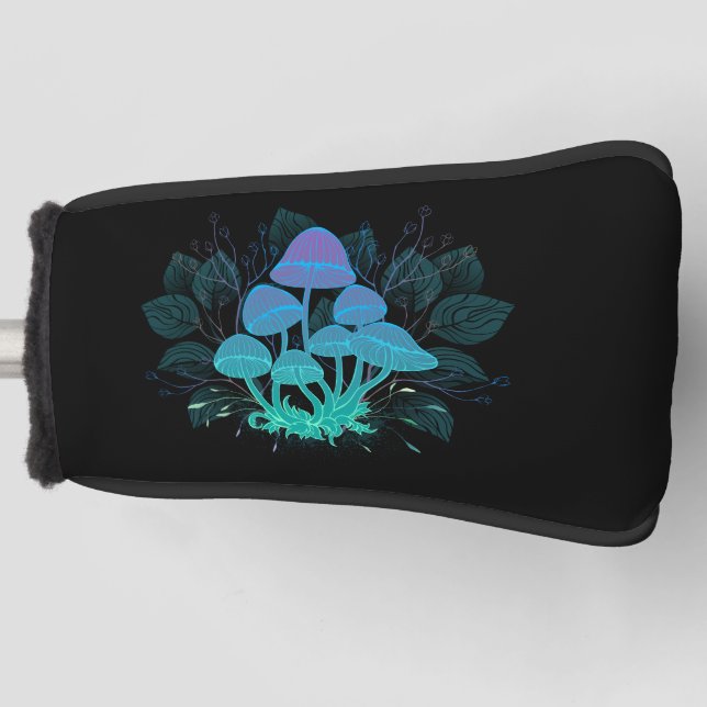 Toadstools in Bushes Golf Head Cover (Front)