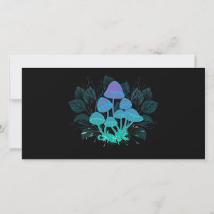 Toadstools in Bushes Holiday Card