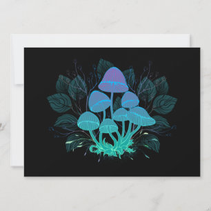 Toadstools in Bushes Invitation
