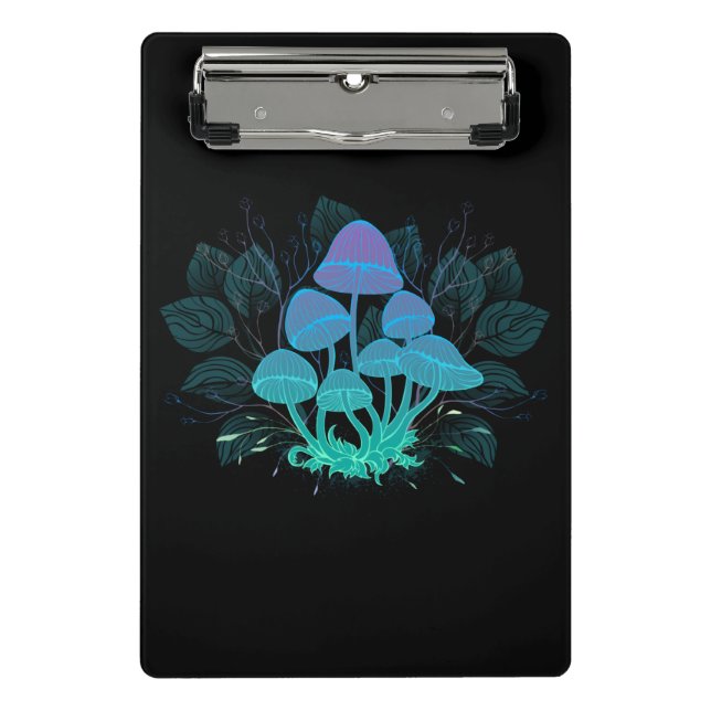 Toadstools in Bushes Mini Clipboard (Front)